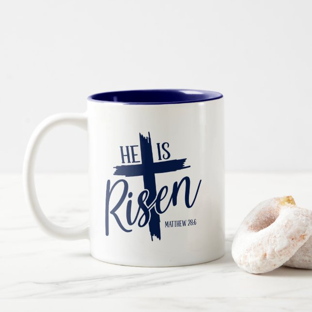 Risen Cross Coffee Mug (With Donut)