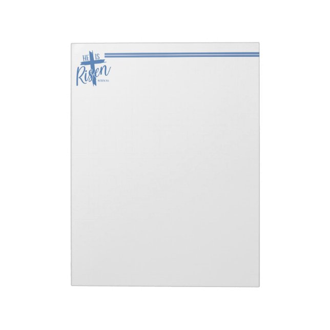Risen Cross Notepad (Rotated)