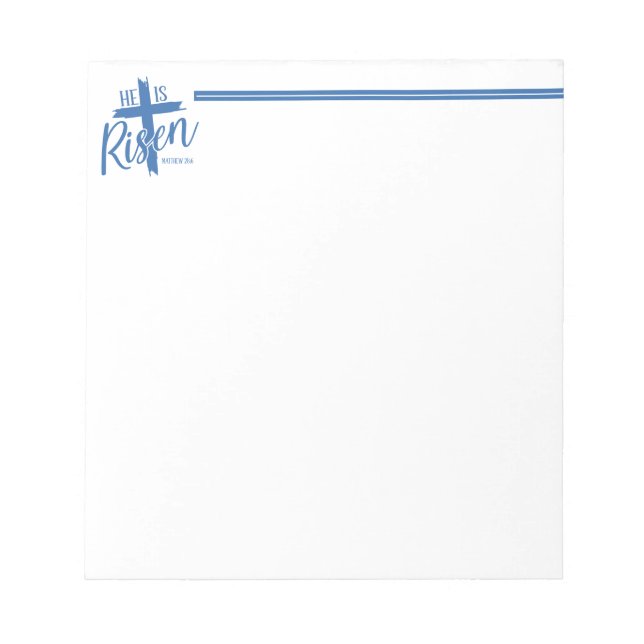Risen Cross Notepad (Front)