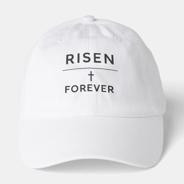 Risen + Forever Sticker  Hat (Front)