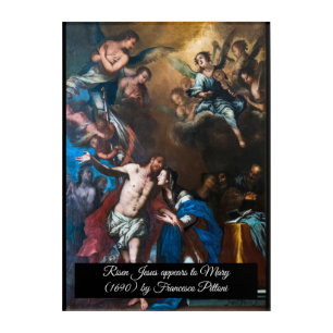Risen Jesus appears to Mary Acrylic Print