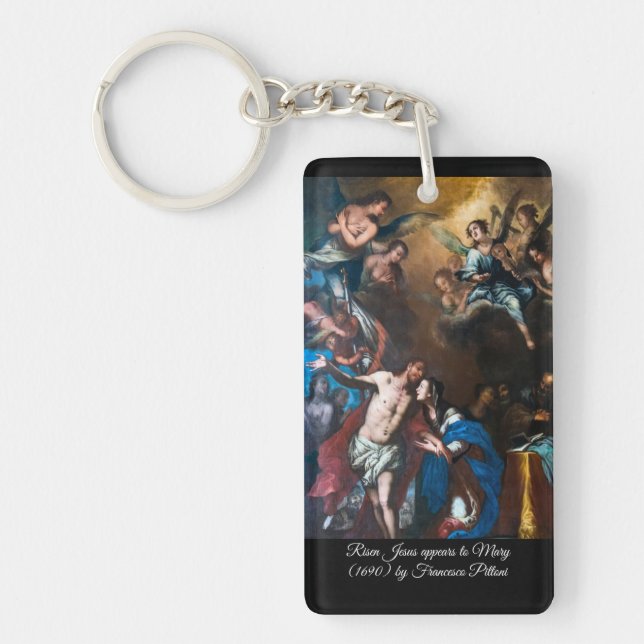 Risen Jesus appears to Mary  Keychain (Front)