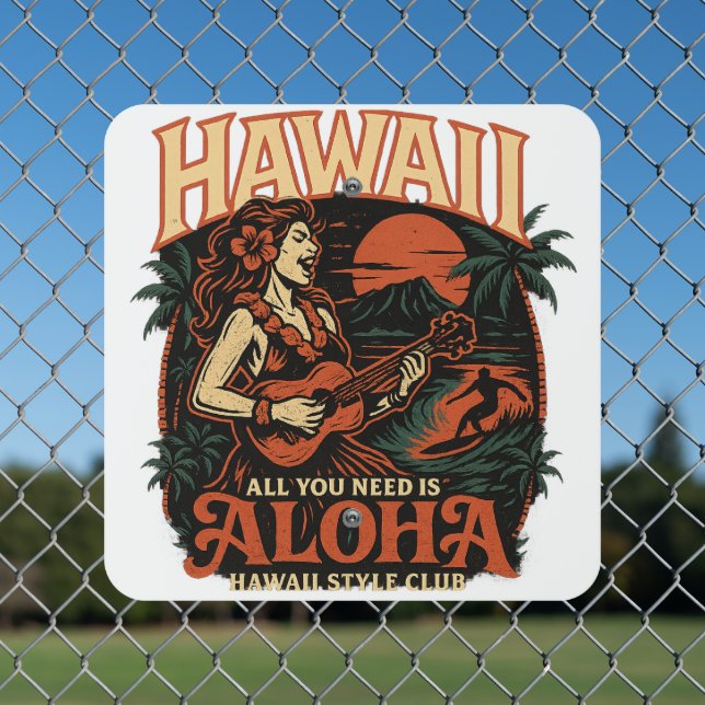 "Rising ALOHA" Debut Album Metal Sign (In Situ(Fence))