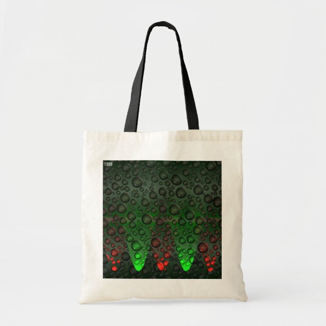 Rising Bubbles Green/Red Bag (Front)