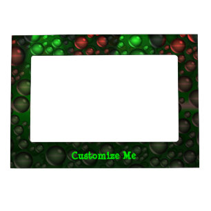 Rising Bubbles (Green&Red) Magnetic Frame