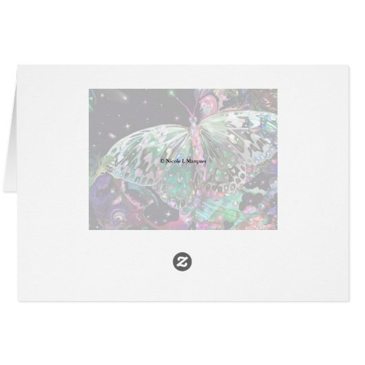 Rising Butterfly Table Card! (Back Horizontal)