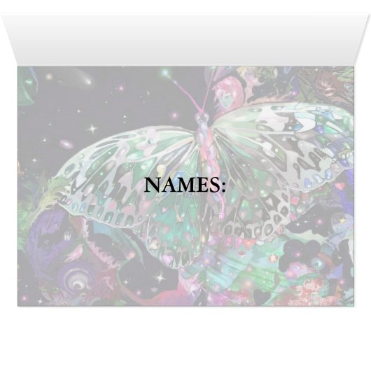 Rising Butterfly Table Card! (Inside Horizontal (Bottom))