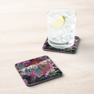 Rising Dawn Butterfly Beverage Coaster
