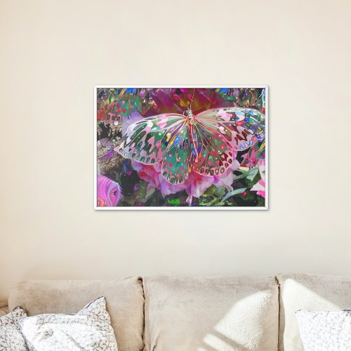 Rising Dawn Butterfly  Canvas Print