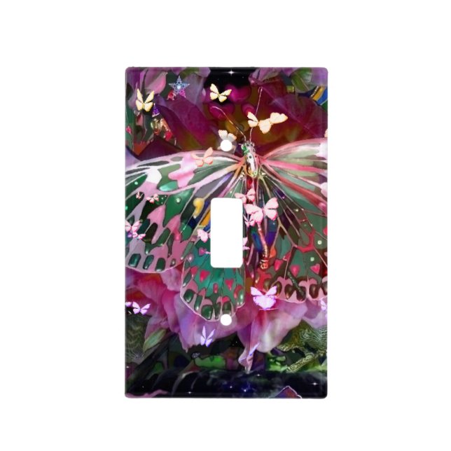 Rising Dawn Butterfly Light Switch Cover (Front)