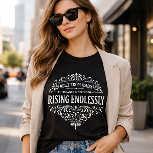Rising Endlessly Women Vintage Typography T-Shirt