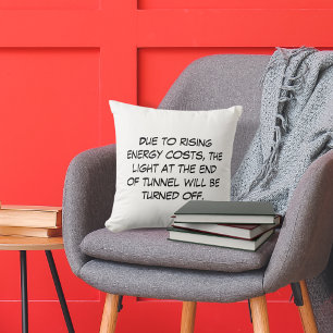 Rising Energy Costs Throw Pillow