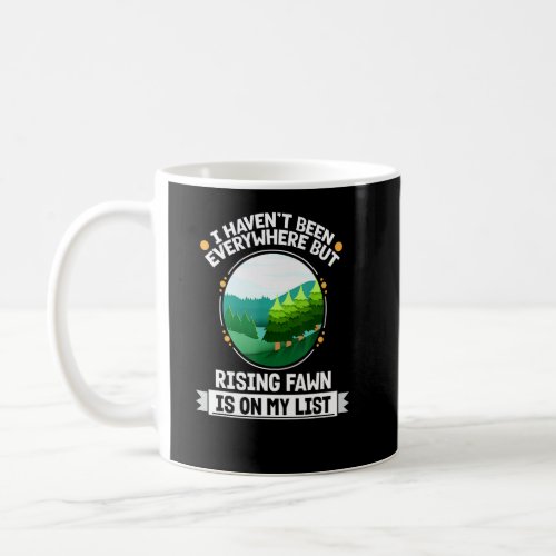 Rising Fawn Is On My List Nature Outdoor Trees  Coffee Mug
