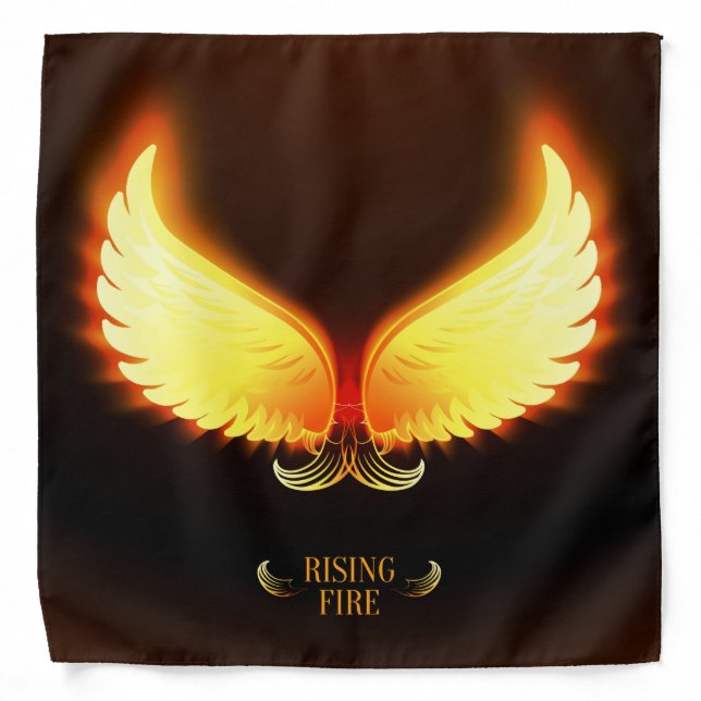 Rising Fire - Phoenix Wings Bandana (Front)