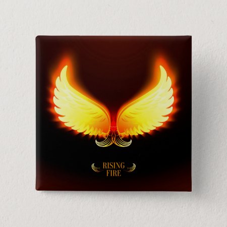Rising Fire - Phoenix Wings Button