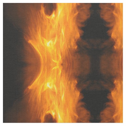 Rising Flames Abstract Fabric