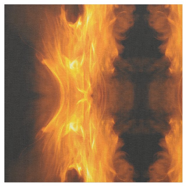 Rising Flames Abstract Fabric (Close Up)