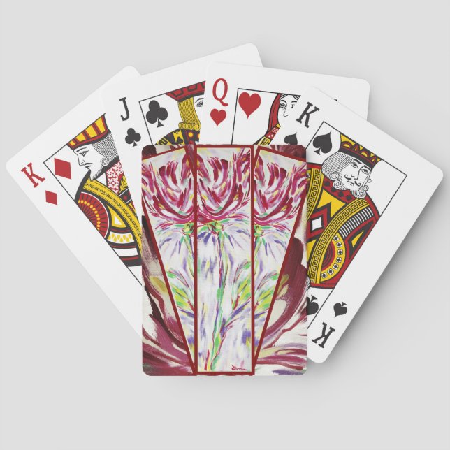 Rising Flower Poker Cards (Back)