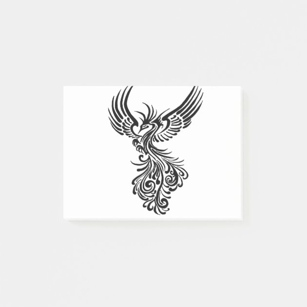 Rebirth Of The Phoenix Tribal Tattoo Design Mini Art Print by taiche |  Society6