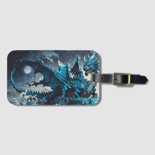Rising from the Oceans_Dragon Artwork Luggage Tag