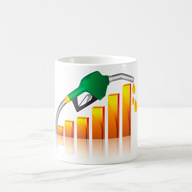 Rising Gas Prices Inflation Bar Chart Coffee Mug (Creator Uploaded)