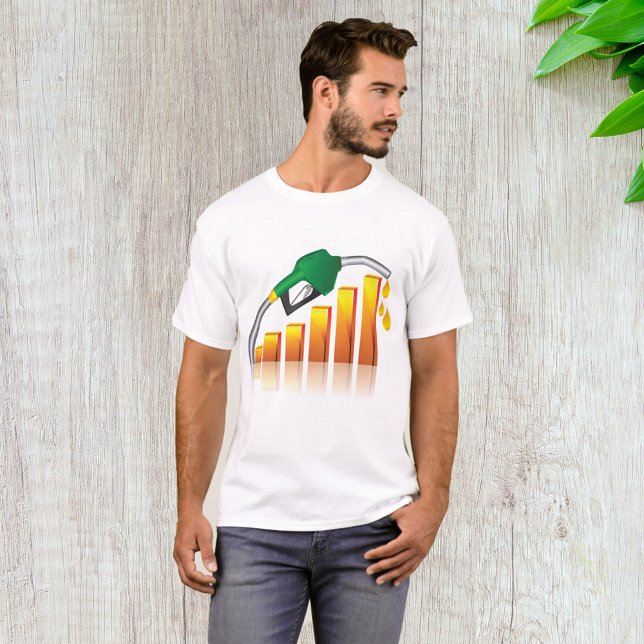 Rising Gas Prices Inflation Bar Chart T-Shirt (Creator Uploaded)