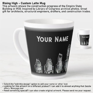 Rising High - Custom Latte Mug