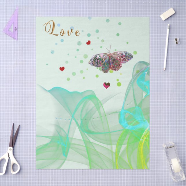 Rising Love Butterfly Tissue Paper (Craft)
