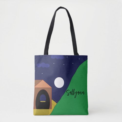 Rising Moon and Mountain in Vermont Tote Bag