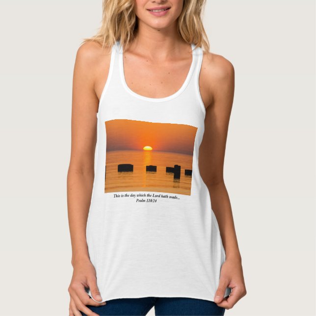 Rising Orange Tank Top (Front)
