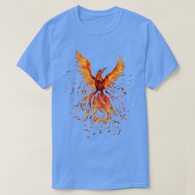 Rising Phoenix Bird T-Shirt (Design Front)
