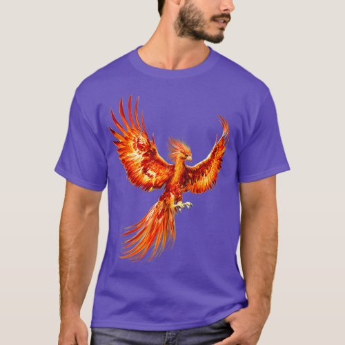 Rising Phoenix Fire Fenix Inspirational Fantasy T_Shirt