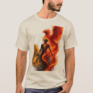 Rising Phoenix Flame Graphic Men's T-Shirt