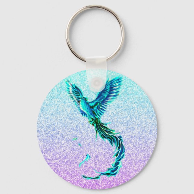 Rising phoenix  keychain (Front)