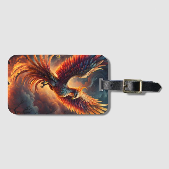 Rising Phoenix Luggage Tag (Front Horizontal)