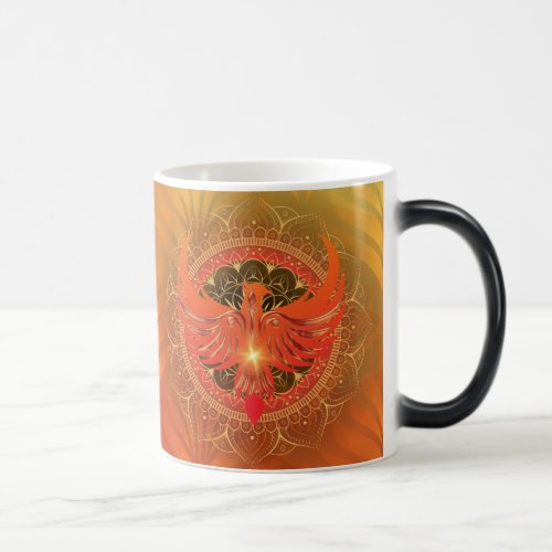 Rising Phoenix Mandala Magic Mug