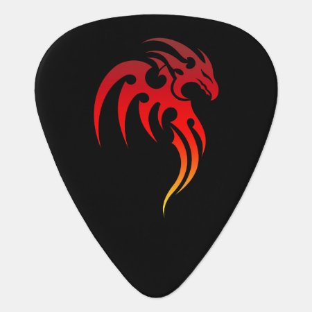 Rising Phoenix Tribal Symbol Guitar Pick