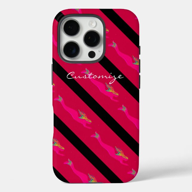 rising pink mermaids red Case-Mate iPhone case (Back)