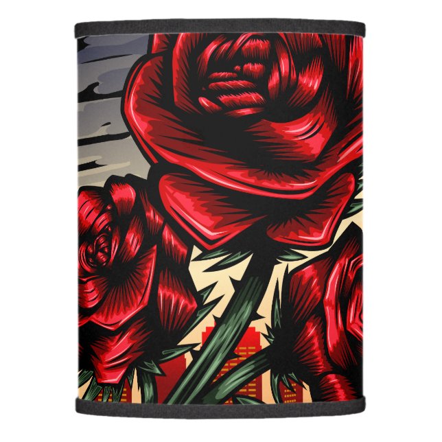 Rising Rose Lamp Shade (Front)