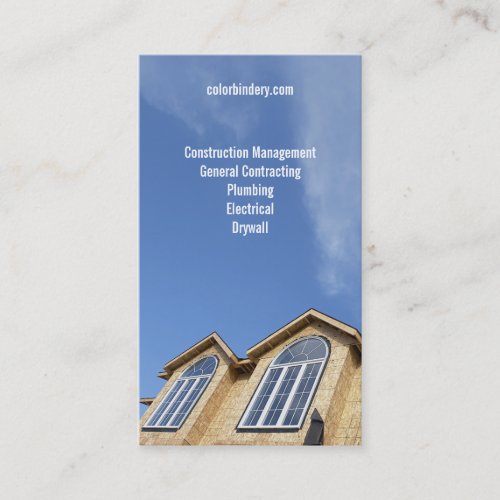 Rising Sky Contractor Business Card