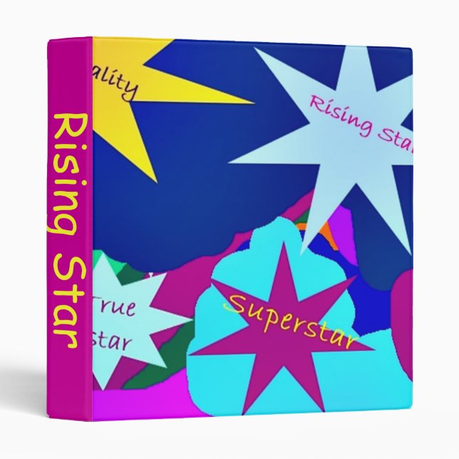 Rising Star 3 ring binder (Front/Spine)