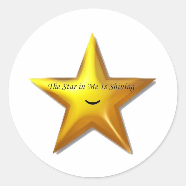 Rising Star Classic Round Sticker (Front)