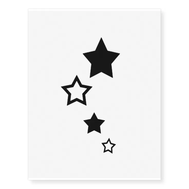 Rising stars temporary tattoos | Zazzle