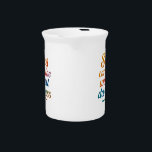 Rising Strength   T-Shirt Beverage Pitcher<br><div class="desc">This powerful design showcases the motivational phrase,  *"Rise above the storm and you will find the sunshine, "* in a bold yet graceful typeface. A reminder that challenges are temporary,  and perseverance leads to brighter days. Perfect for uplifting posters,  apparel,  and inspirational spaces.</div>