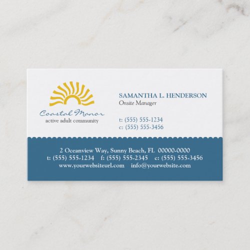 Rising Sun Business Card