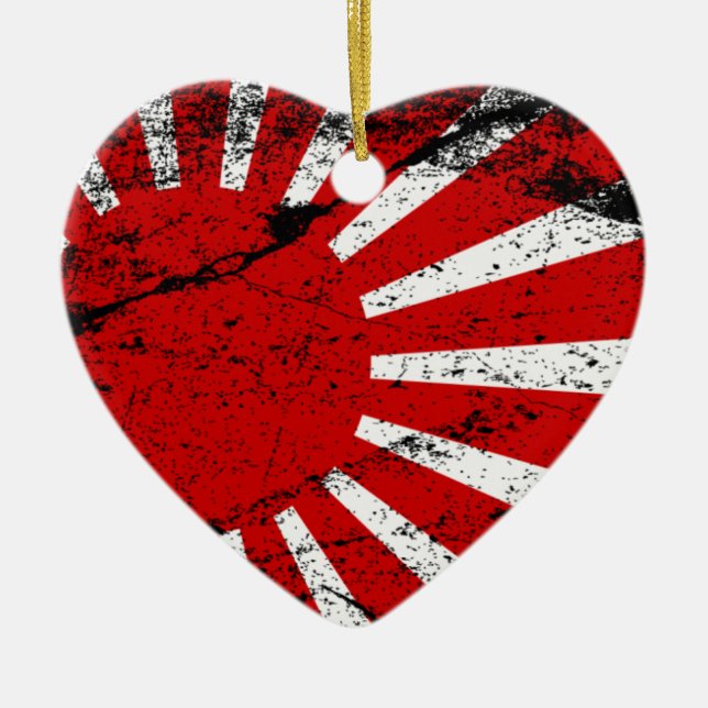 Rising Sun Ceramic Ornament (Front)