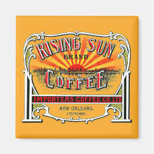 Rising Sun Coffee Magnet