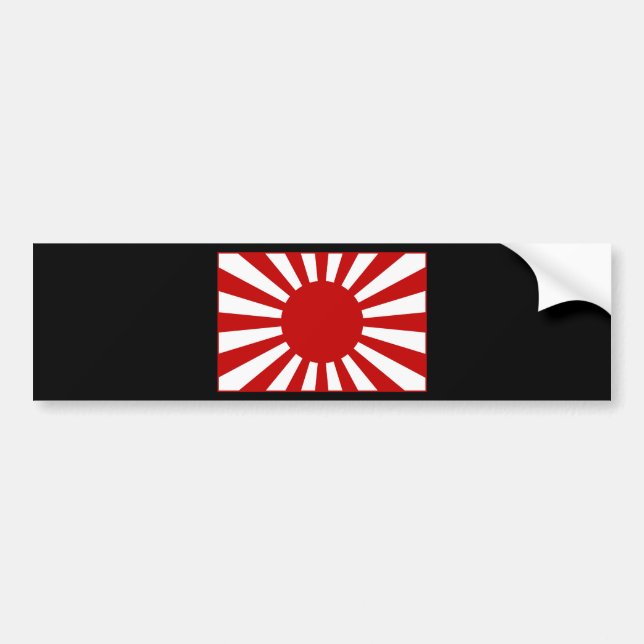 Rising Sun Flag 3 Bumper Sticker (Front)