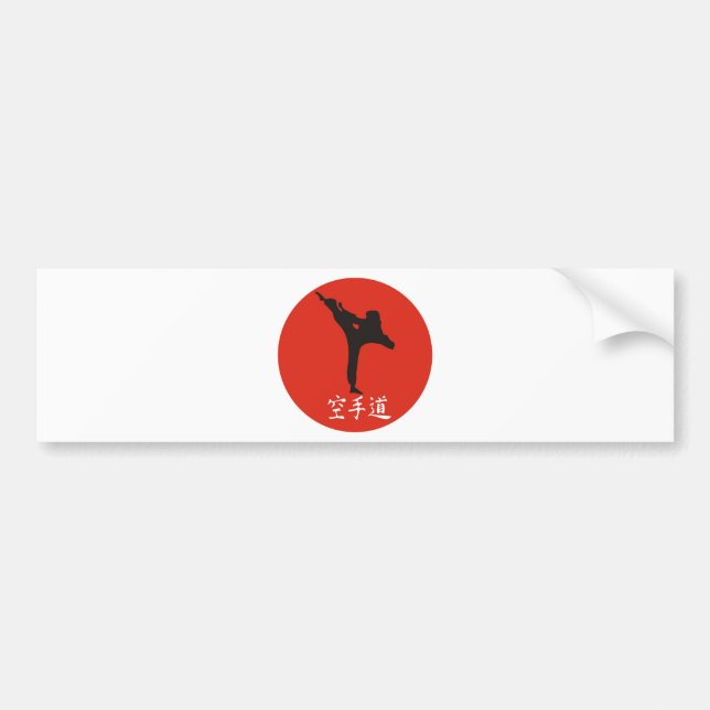 Rising Sun Karate Bumper Sticker (Front)
