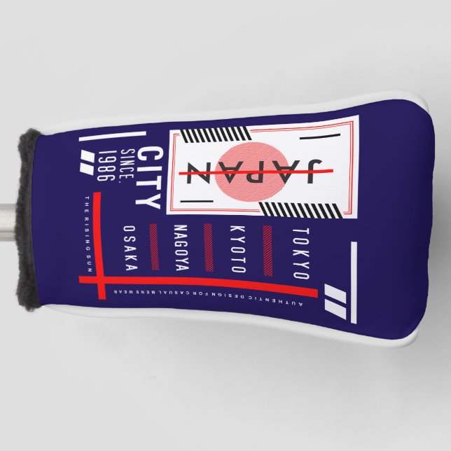 Rising Sun Legacy: Japan’s Urban Pulse Golf Head Cover (Front)